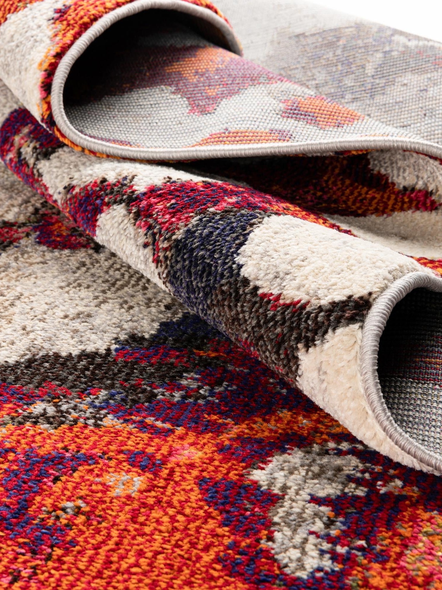 Multicolor 2' x 8' Haerfest Runner Area Rug Abstract Super Colorful Modern Vivid Carpet for Unique Interior Design Room Decorating for Sale at Rug Engine