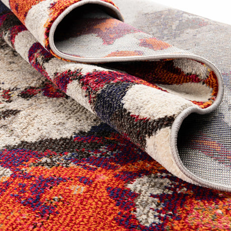 Multicolor 2' x 8' Haerfest Runner Area Rug Abstract Super Colorful Modern Vivid Carpet for Unique Interior Design Room Decorating for Sale at Rug Engine