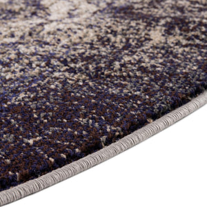 Gray 5' 3 x 5' 3 Haerfest Round Area Rug Abstract Super Colorful Modern Vivid Carpet for Unique Interior Design Room Decorating for Sale at Rug Engine
