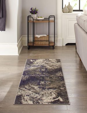 Gray 2' x 8' Haerfest Runner Area Rug Abstract Super Colorful Modern Vivid Carpet for Unique Interior Design Room Decorating for Sale at Rug Engine