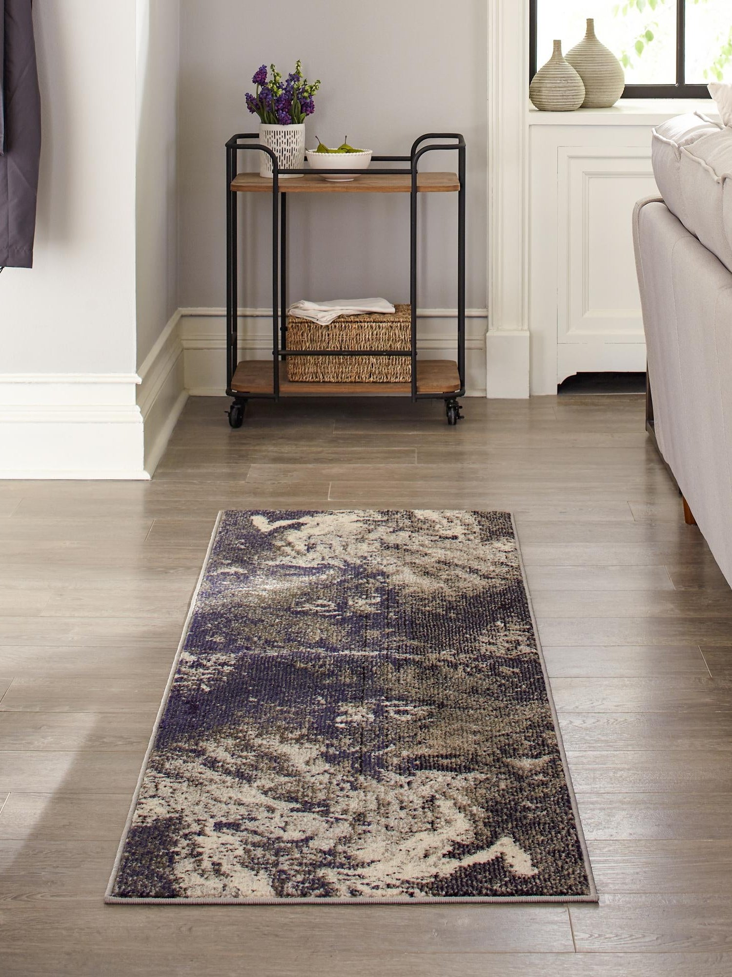 Gray 2' x 4' Haerfest Runner Area Rug Abstract Super Colorful Modern Vivid Carpet for Unique Interior Design Room Decorating for Sale at Rug Engine