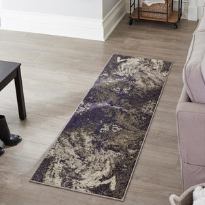 Gray 2' x 6' Haerfest Runner Area Rug Abstract Super Colorful Modern Vivid Carpet for Unique Interior Design Room Decorating for Sale at Rug Engine