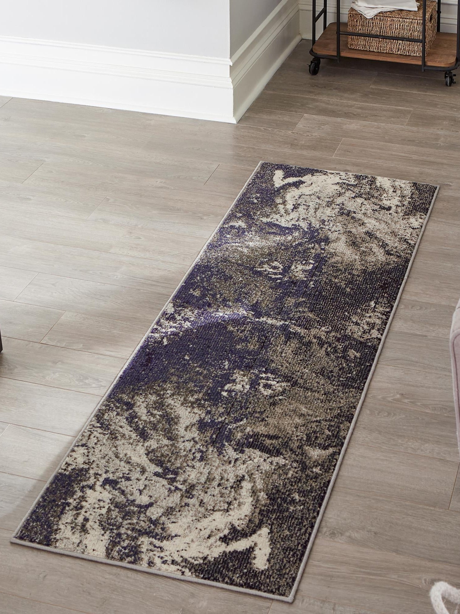 Gray 2' x 4' Haerfest Runner Area Rug Abstract Super Colorful Modern Vivid Carpet for Unique Interior Design Room Decorating for Sale at Rug Engine