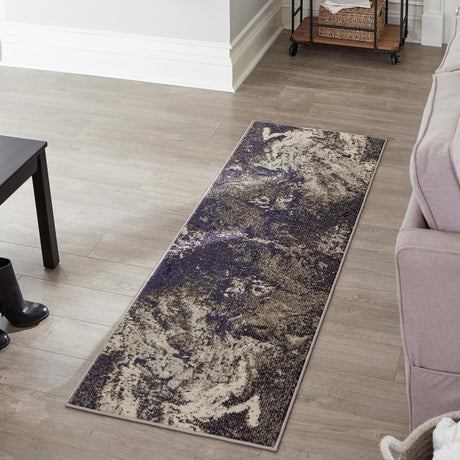 Gray 2' x 4' Haerfest Runner Area Rug Abstract Super Colorful Modern Vivid Carpet for Unique Interior Design Room Decorating for Sale at Rug Engine