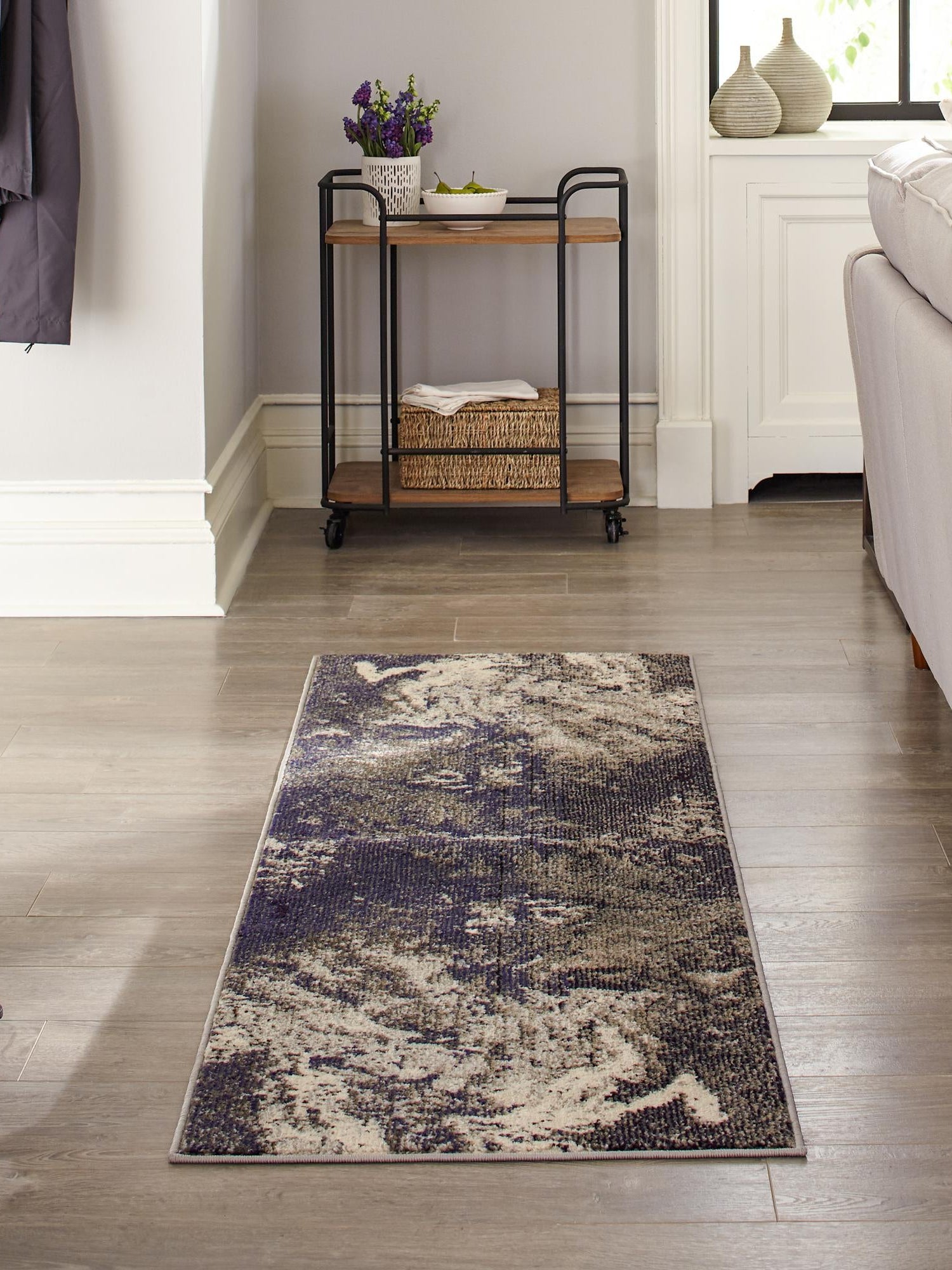 Gray 2' x 8' Haerfest Runner Area Rug Abstract Super Colorful Modern Vivid Carpet for Unique Interior Design Room Decorating for Sale at Rug Engine