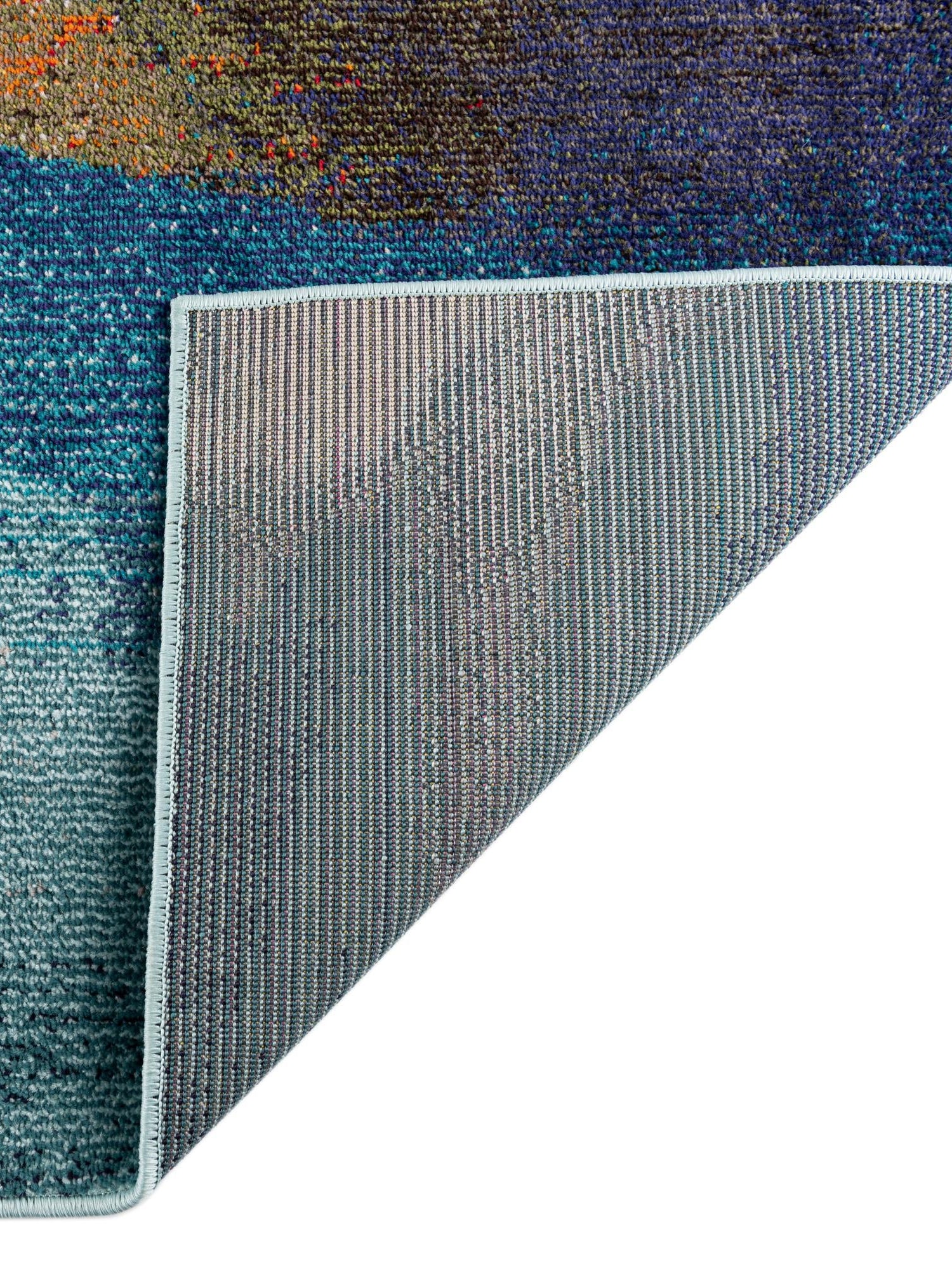 Blue 4' x 6' Haerfest Rectangle Area Rug Abstract Super Colorful Modern Vivid Carpet for Unique Interior Design Room Decorating for Sale at Rug Engine