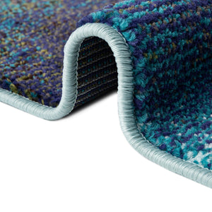 Blue 2' x 3' Haerfest Rectangle Area Rug Abstract Super Colorful Modern Vivid Carpet for Unique Interior Design Room Decorating for Sale at Rug Engine