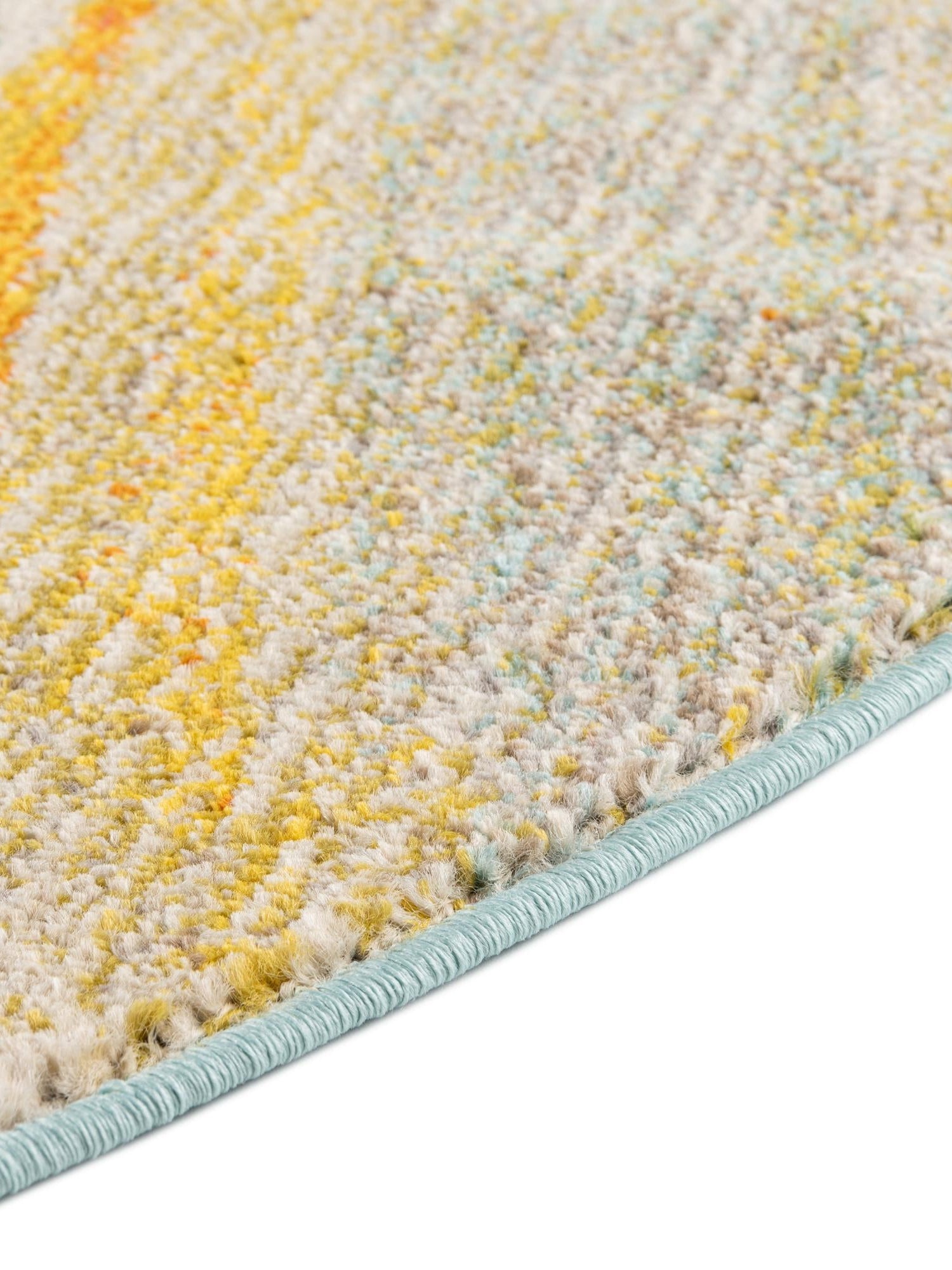 Blue 7' 10 x 7' 10 Haerfest Round Area Rug Abstract Super Colorful Modern Vivid Carpet for Unique Interior Design Room Decorating for Sale at Rug Engine