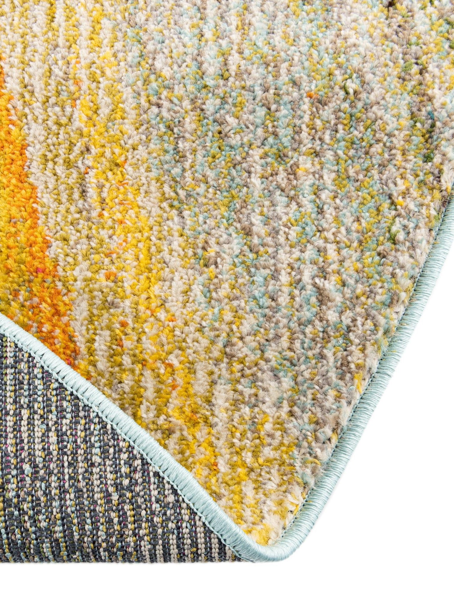 Blue 7' 10 x 7' 10 Haerfest Round Area Rug Abstract Super Colorful Modern Vivid Carpet for Unique Interior Design Room Decorating for Sale at Rug Engine