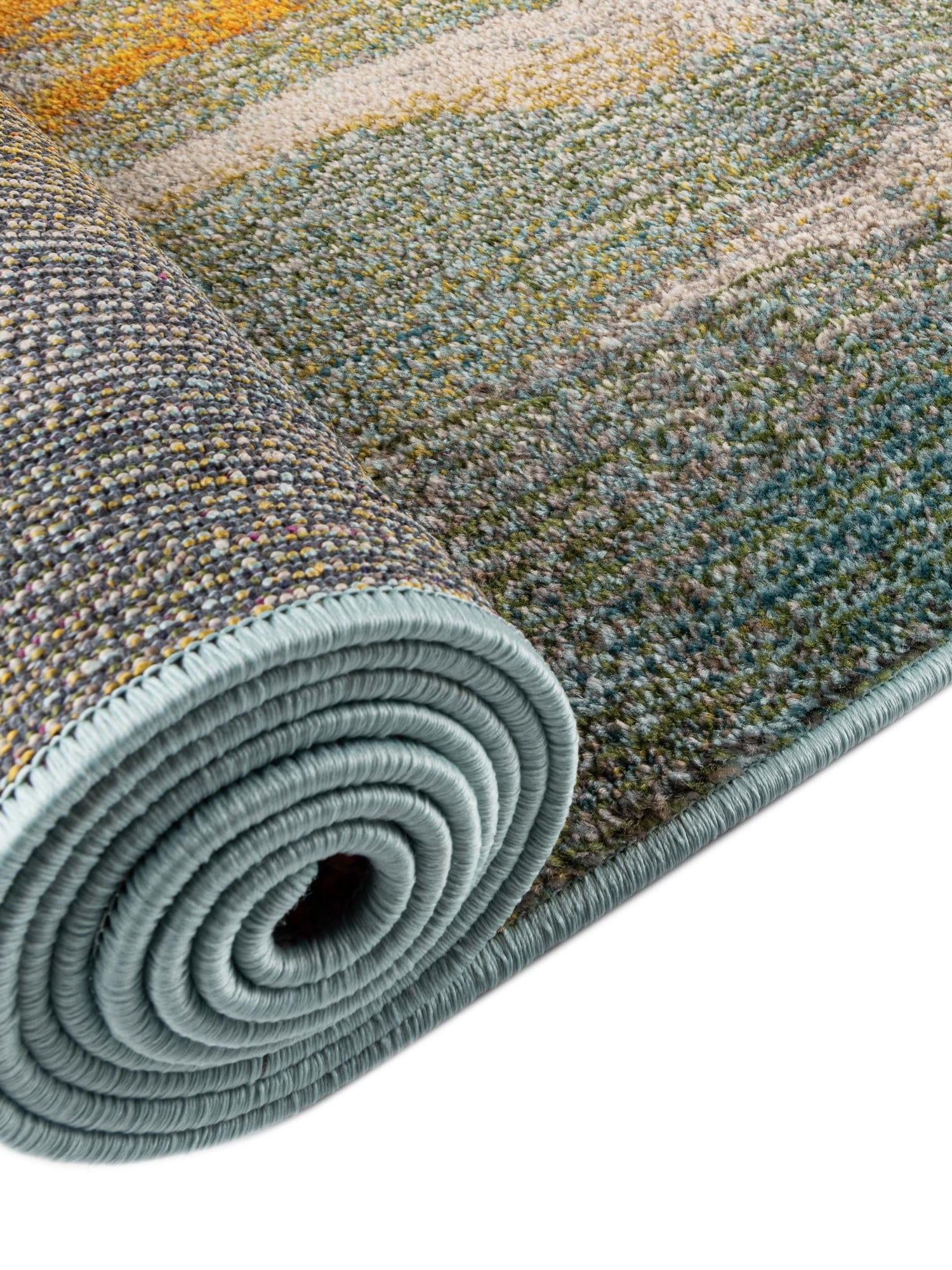 Blue 7' 10 x 7' 10 Haerfest Round Area Rug Abstract Super Colorful Modern Vivid Carpet for Unique Interior Design Room Decorating for Sale at Rug Engine