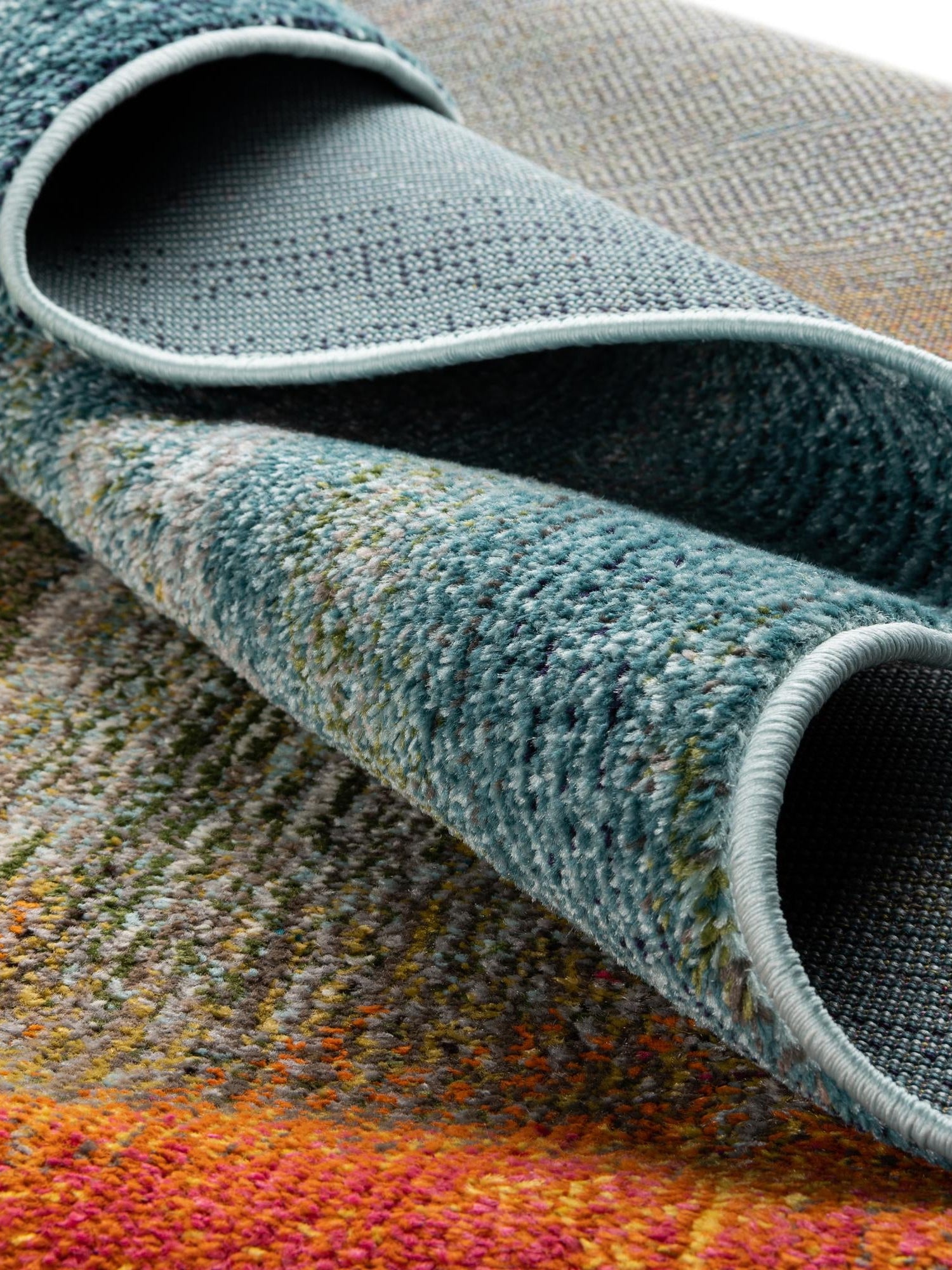 Blue 2' x 4' Haerfest Runner Area Rug Abstract Super Colorful Modern Vivid Carpet for Unique Interior Design Room Decorating for Sale at Rug Engine
