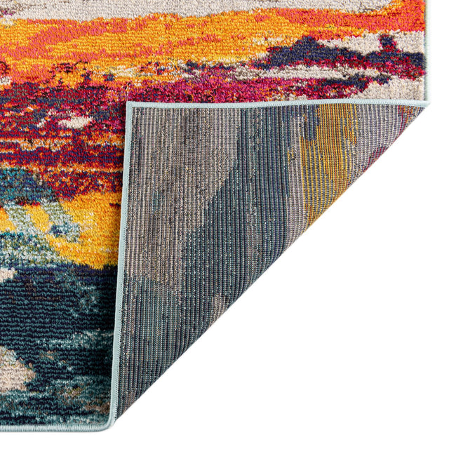 Multicolor 7' 10 x 10' Haerfest Rectangle Area Rug Abstract Super Colorful Modern Vivid Carpet for Unique Interior Design Room Decorating for Sale at Rug Engine