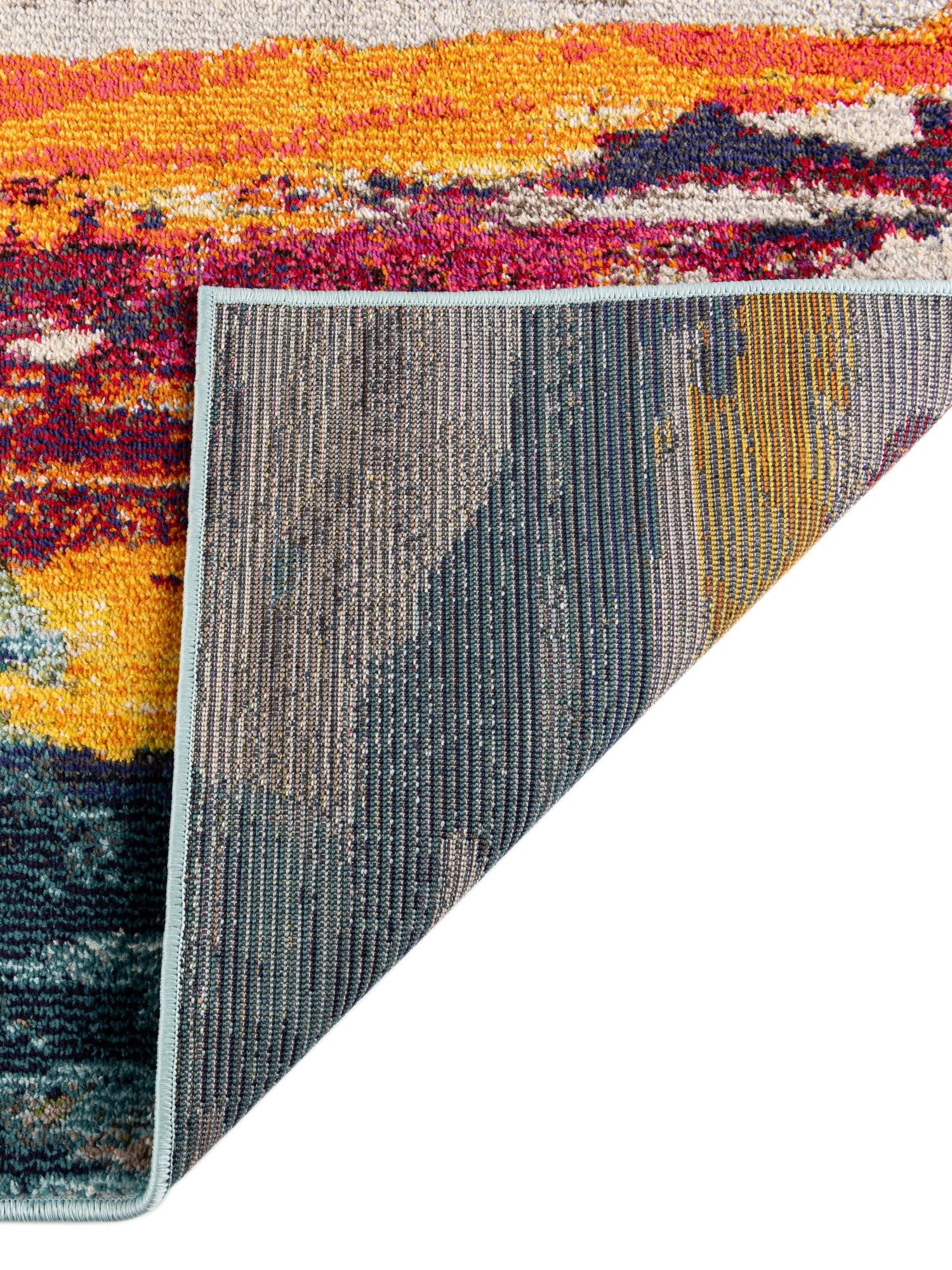 Multicolor 9' x 12' Haerfest Rectangle Area Rug Abstract Super Colorful Modern Vivid Carpet for Unique Interior Design Room Decorating for Sale at Rug Engine