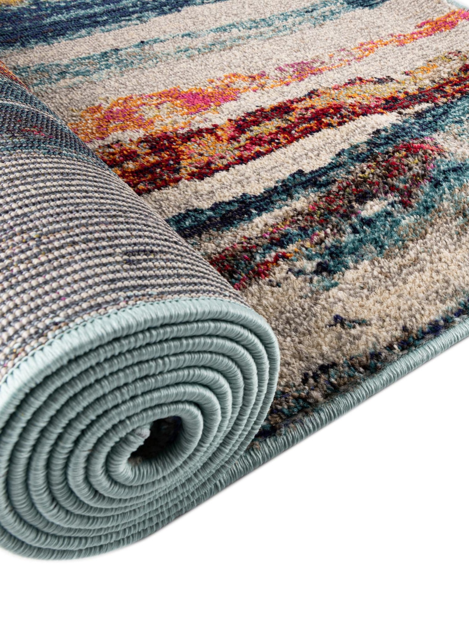 Multicolor 4' x 6' Haerfest Rectangle Area Rug Abstract Super Colorful Modern Vivid Carpet for Unique Interior Design Room Decorating for Sale at Rug Engine