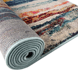 Multicolor 5' 3 x 8' Haerfest Rectangle Area Rug Abstract Super Colorful Modern Vivid Carpet for Unique Interior Design Room Decorating for Sale at Rug Engine