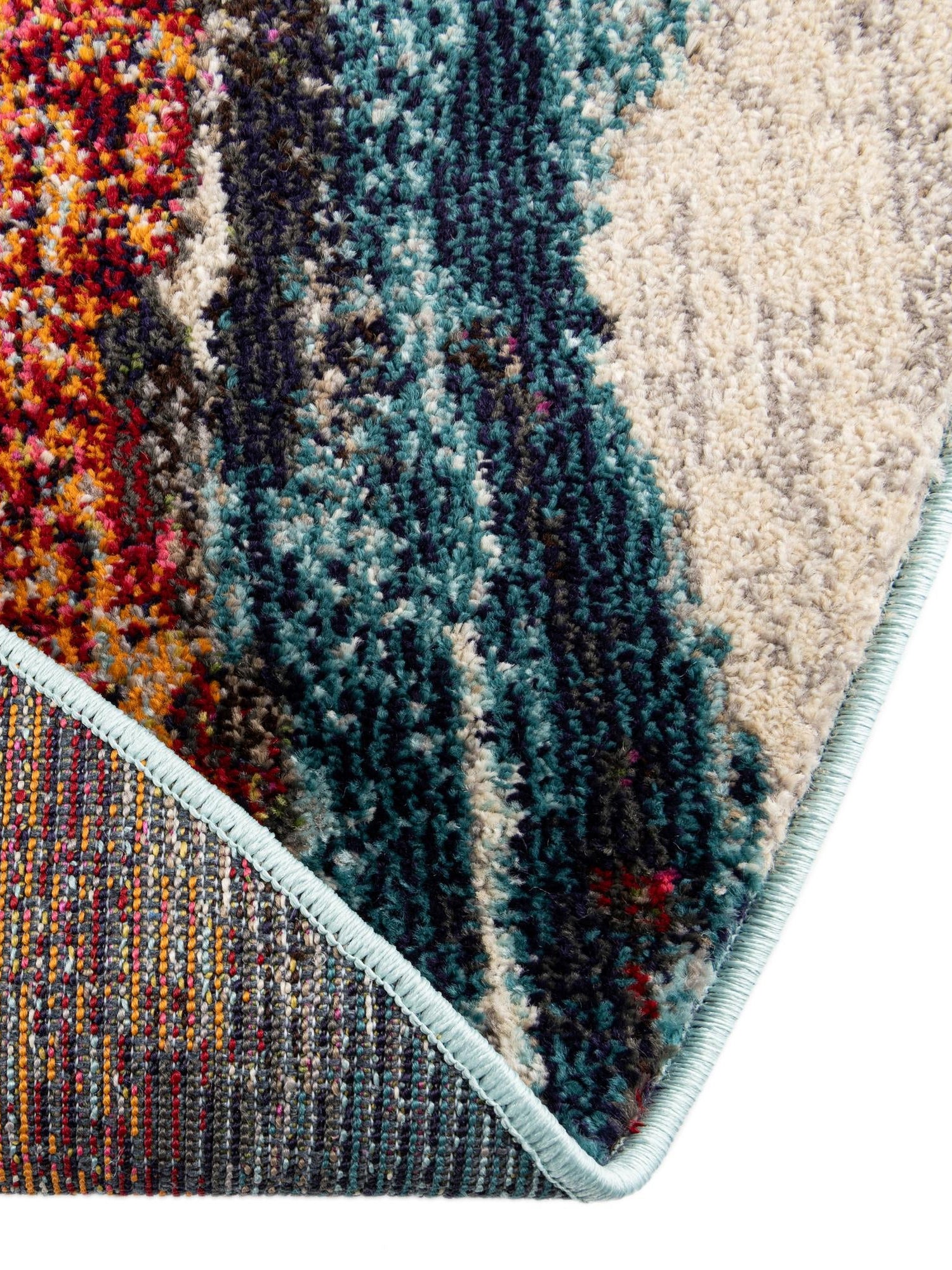 Multicolor 5' 3 x 5' 3 Haerfest Round Area Rug Abstract Super Colorful Modern Vivid Carpet for Unique Interior Design Room Decorating for Sale at Rug Engine