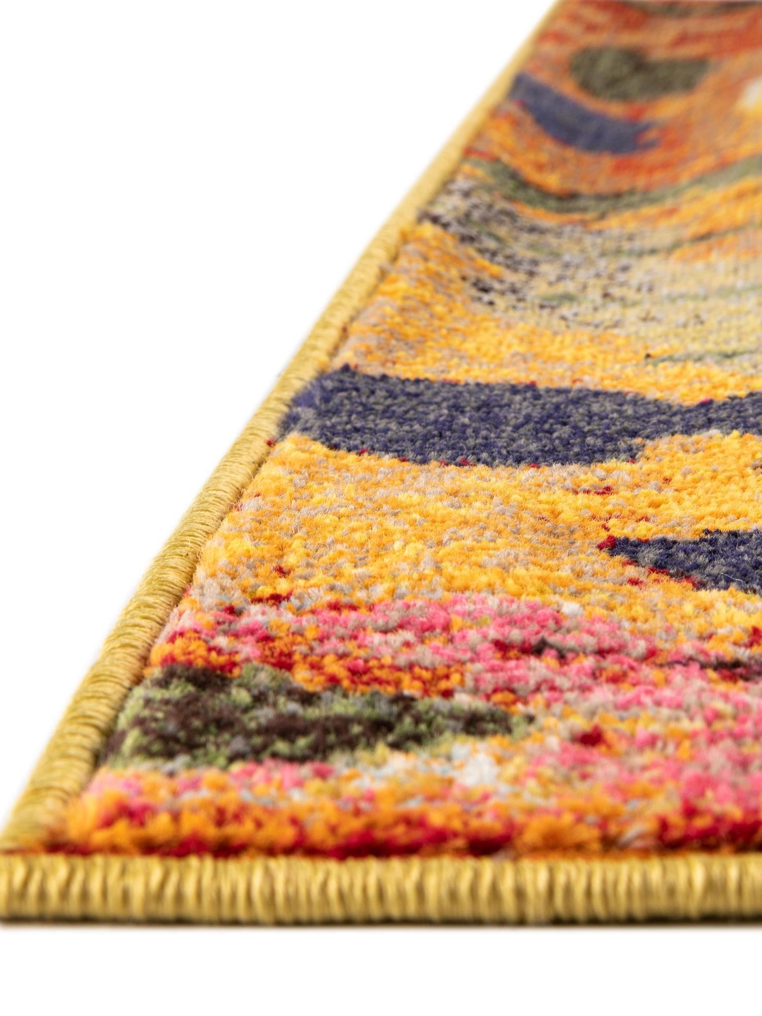 Yellow 5' 3 x 8' Haerfest Rectangle Area Rug Abstract Super Colorful Modern Vivid Carpet for Unique Interior Design Room Decorating for Sale at Rug Engine