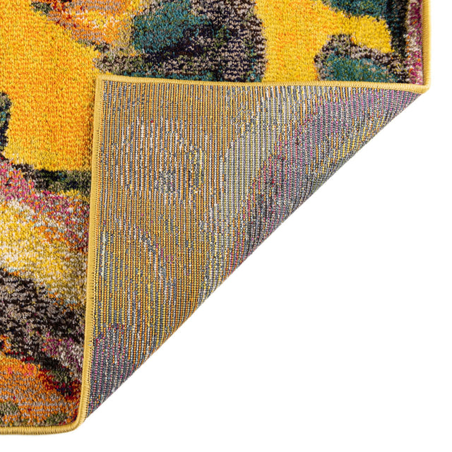 Yellow 2' x 3' Haerfest Rectangle Area Rug Abstract Super Colorful Modern Vivid Carpet for Unique Interior Design Room Decorating for Sale at Rug Engine
