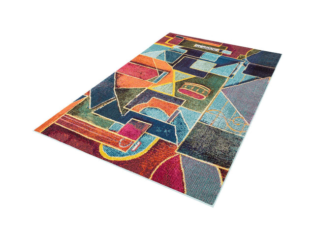 Multicolor 5' 3 x 8' Haerfest Rectangle Area Rug Abstract Super Colorful Modern Vivid Carpet for Unique Interior Design Room Decorating for Sale at Rug Engine
