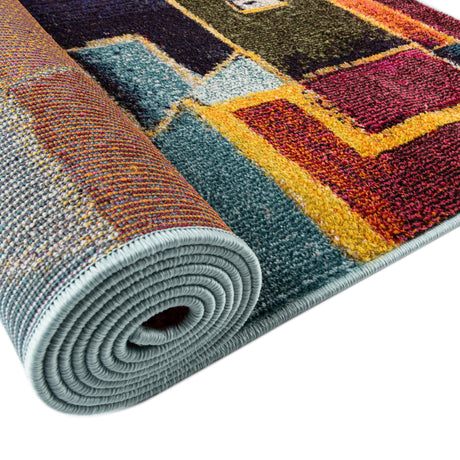 Multicolor 2' x 3' Haerfest Rectangle Area Rug Abstract Super Colorful Modern Vivid Carpet for Unique Interior Design Room Decorating for Sale at Rug Engine