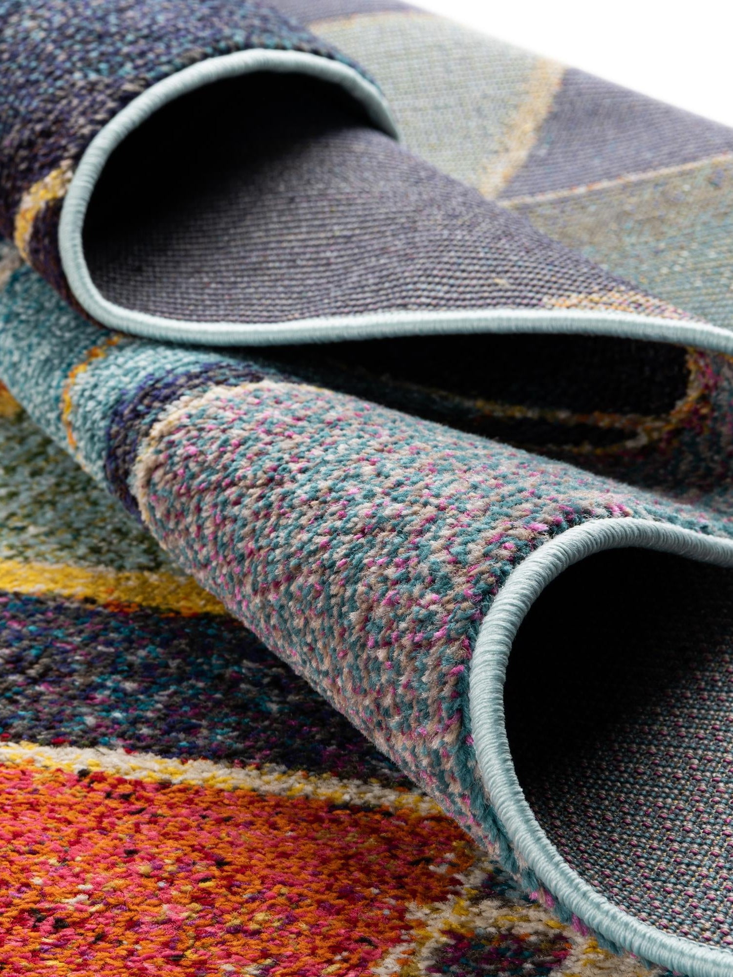 Multicolor 4' x 6' Haerfest Rectangle Area Rug Abstract Super Colorful Modern Vivid Carpet for Unique Interior Design Room Decorating for Sale at Rug Engine