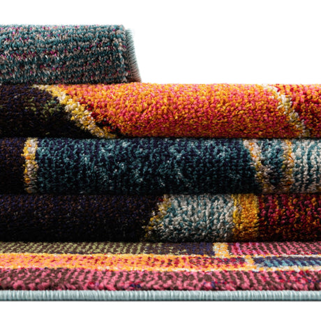 Multicolor 5' 3 x 8' Haerfest Rectangle Area Rug Abstract Super Colorful Modern Vivid Carpet for Unique Interior Design Room Decorating for Sale at Rug Engine