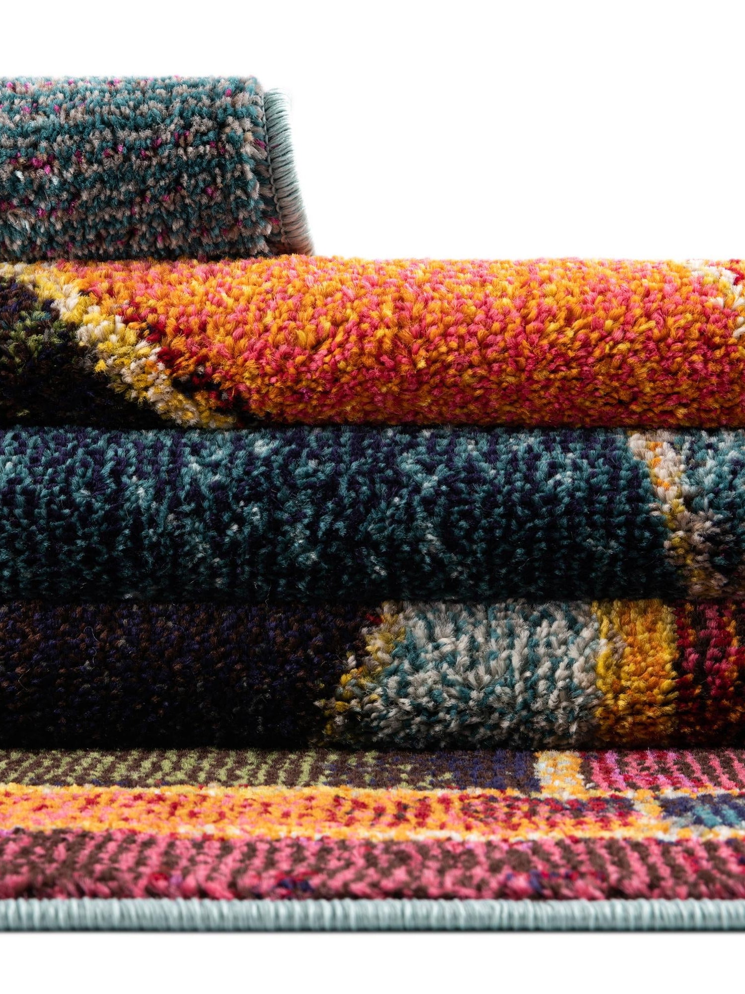 Multicolor 4' x 6' Haerfest Rectangle Area Rug Abstract Super Colorful Modern Vivid Carpet for Unique Interior Design Room Decorating for Sale at Rug Engine