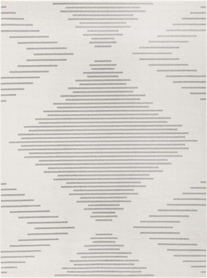 Ivory and Gray 9' x 12' Kai Rectangle Area Rug Easy Clean 100% Polypropylene With Cotton Backing Modern Geometric Carpet for Living, Dining, Office, Bedroom for Sale at Rug Engine