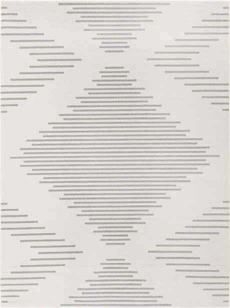 Ivory and Gray 9' x 12' Kai Rectangle Area Rug Easy Clean 100% Polypropylene With Cotton Backing Modern Geometric Carpet for Living, Dining, Office, Bedroom for Sale at Rug Engine