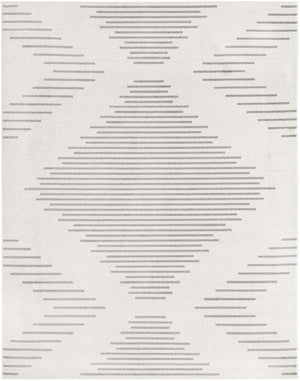 Ivory and Gray 7' 10 x 10' Kai Rectangle Area Rug Easy Clean 100% Polypropylene With Cotton Backing Modern Geometric Carpet for Living, Dining, Office, Bedroom for Sale at Rug Engine