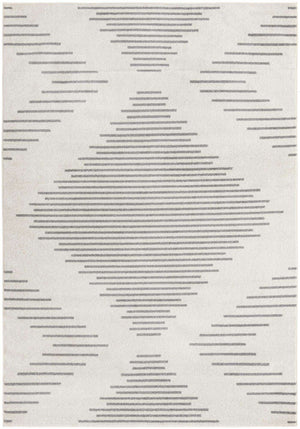 Ivory and Gray 7' 1 x 10' Kai Rectangle Area Rug Easy Clean 100% Polypropylene With Cotton Backing Modern Geometric Carpet for Living, Dining, Office, Bedroom for Sale at Rug Engine