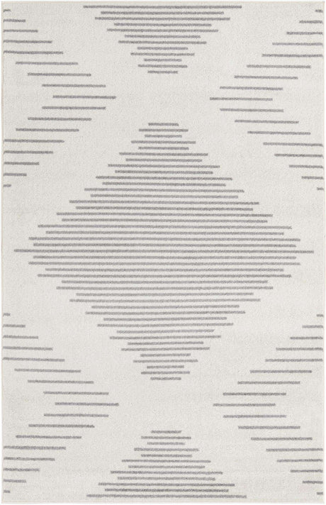 Ivory and Gray 5' 3 x 8' Kai Rectangle Area Rug Easy Clean 100% Polypropylene With Cotton Backing Modern Geometric Carpet for Living, Dining, Office, Bedroom for Sale at Rug Engine
