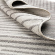 Ivory and Gray 7' 10 x 7' 10 Kai Round Area Rug Easy Clean 100% Polypropylene With Cotton Backing Modern Geometric Carpet for Living, Dining, Office, Bedroom for Sale at Rug Engine