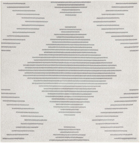 Ivory and Gray 5' 3 x 5' 3 Kai Square Area Rug Easy Clean 100% Polypropylene With Cotton Backing Modern Geometric Carpet for Living, Dining, Office, Bedroom for Sale at Rug Engine