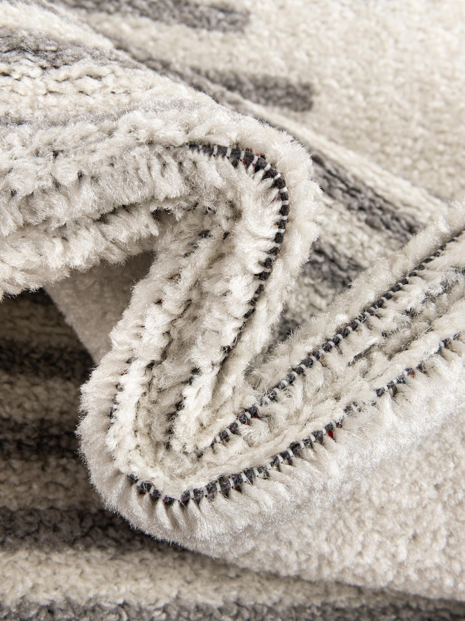 Ivory and Gray 2' x 5' 3 Kai Runner Area Rug Easy Clean 100% Polypropylene With Cotton Backing Modern Geometric Carpet for Living, Dining, Office, Bedroom for Sale at Rug Engine