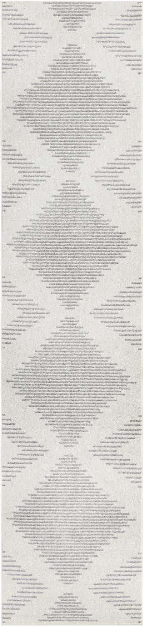 Ivory and Gray 3' 3 x 14' 1 Kai Runner Area Rug Easy Clean 100% Polypropylene With Cotton Backing Modern Geometric Carpet for Living, Dining, Office, Bedroom for Sale at Rug Engine