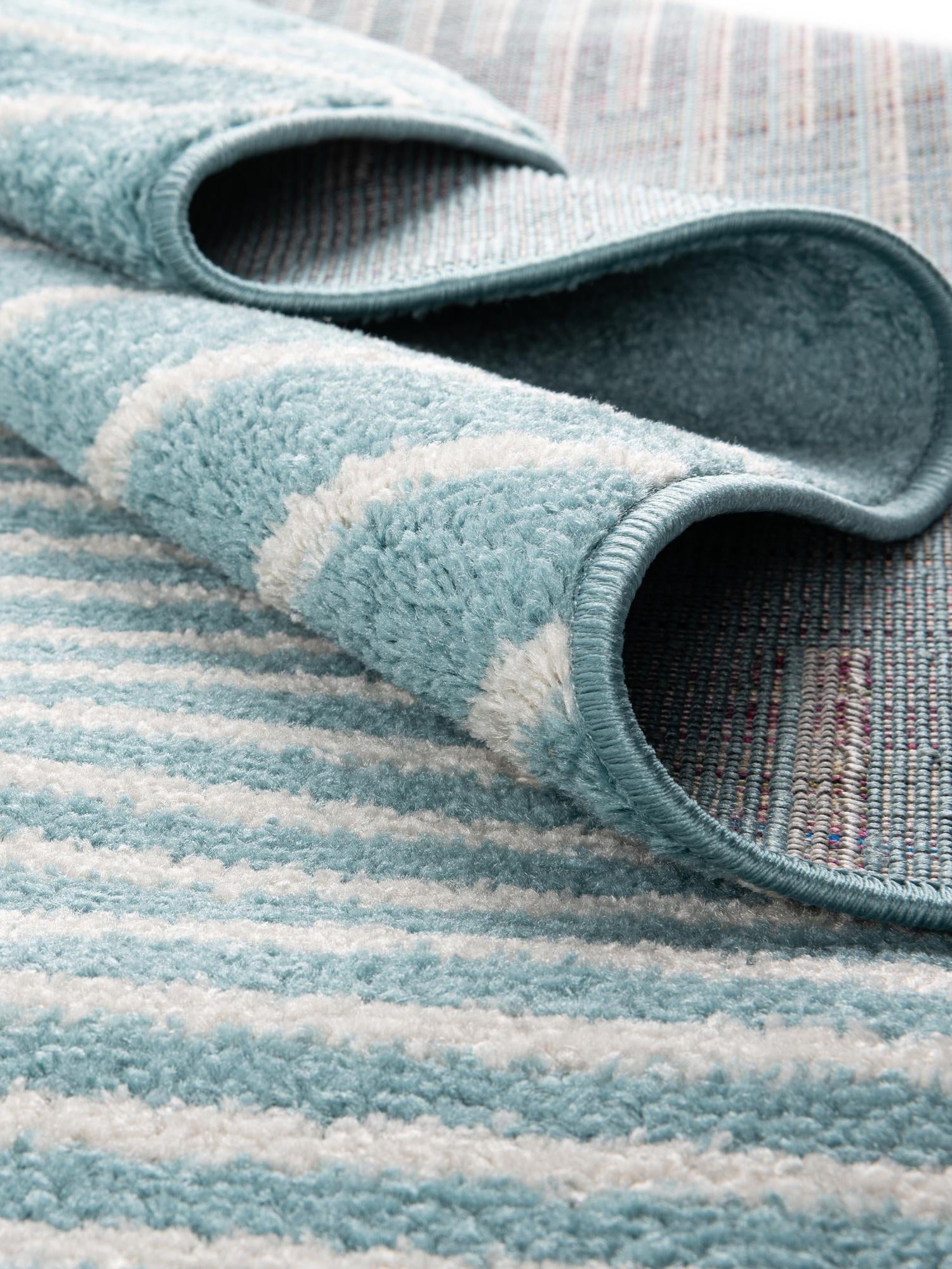 Light Blue 4' 1 x 6' 1 Kai Rectangle Area Rug Easy Clean 100% Polypropylene With Cotton Backing Modern Geometric Carpet for Living, Dining, Office, Bedroom for Sale at Rug Engine