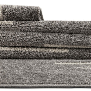 Gray and Ivory 9' x 12' Kai Rectangle Area Rug Easy Clean 100% Polypropylene With Cotton Backing Modern Geometric Carpet for Living, Dining, Office, Bedroom for Sale at Rug Engine