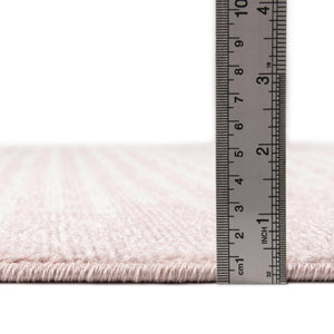 Pink 10' x 13' 1 Kai Rectangle Area Rug Easy Clean 100% Polypropylene With Cotton Backing Modern Geometric Carpet for Living, Dining, Office, Bedroom for Sale at Rug Engine