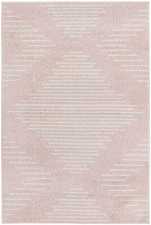 Pink 4' 1 x 6' 1 Kai Rectangle Area Rug Easy Clean 100% Polypropylene With Cotton Backing Modern Geometric Carpet for Living, Dining, Office, Bedroom for Sale at Rug Engine