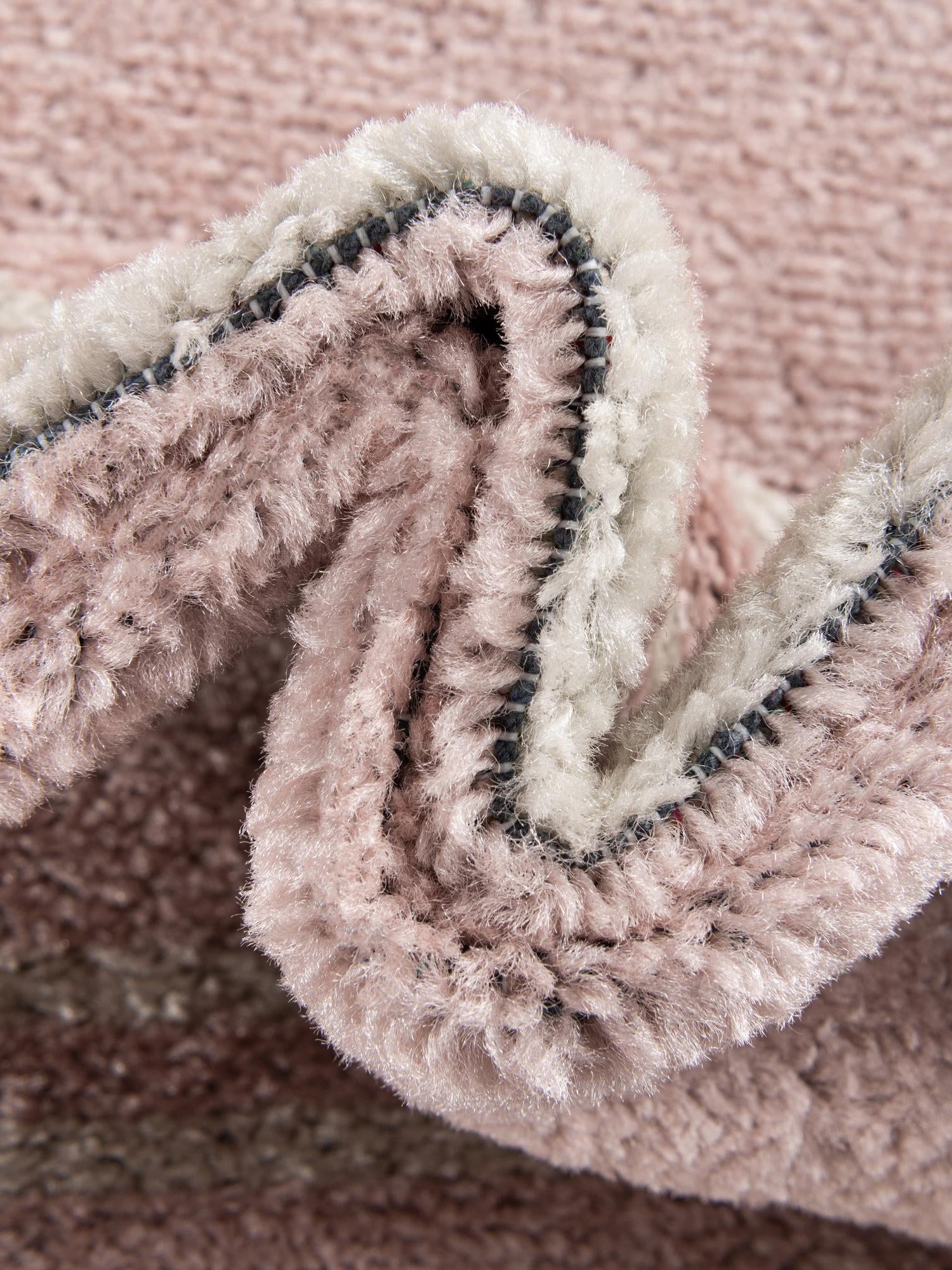 Pink 7' 1 x 7' 1 Kai Square Area Rug Easy Clean 100% Polypropylene With Cotton Backing Modern Geometric Carpet for Living, Dining, Office, Bedroom for Sale at Rug Engine