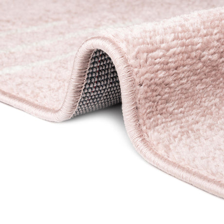 Pink 5' 3 x 5' 3 Kai Square Area Rug Easy Clean 100% Polypropylene With Cotton Backing Modern Geometric Carpet for Living, Dining, Office, Bedroom for Sale at Rug Engine