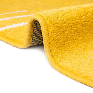 Yellow 10' x 13' 1 Kai Rectangle Area Rug Easy Clean 100% Polypropylene With Cotton Backing Modern Geometric Carpet for Living, Dining, Office, Bedroom for Sale at Rug Engine