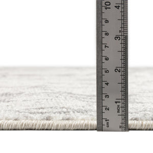 Ivory and Gray 2' x 5' Lennon Runner Rug