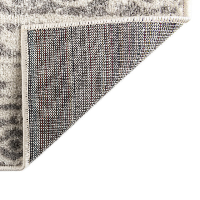 Ivory and Gray 2' x 6' 1 Lennon Runner Area Rug 100% Polypropylene Vintage Distressed Look Modern Contemporary Carpet for Home Decor for Sale at Rug Engine