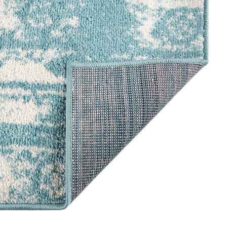 Light Blue 9' x 12' Lennon Rectangle Area Rug 100% Polypropylene Vintage Distressed Look Modern Contemporary Carpet for Home Decor for Sale at Rug Engine