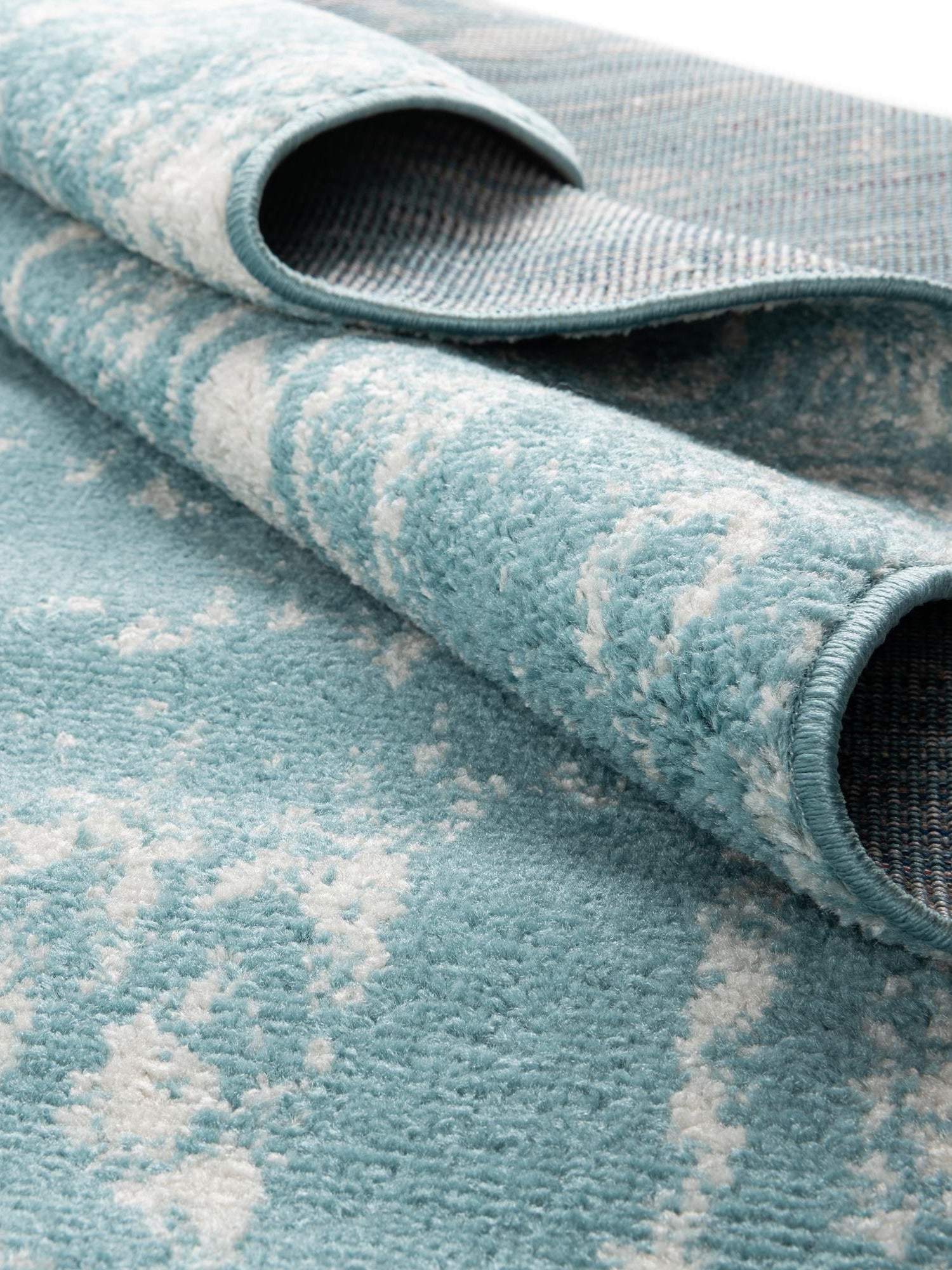 Light Blue 6' 1 x 9' Lennon Rectangle Area Rug 100% Polypropylene Vintage Distressed Look Modern Contemporary Carpet for Home Decor for Sale at Rug Engine