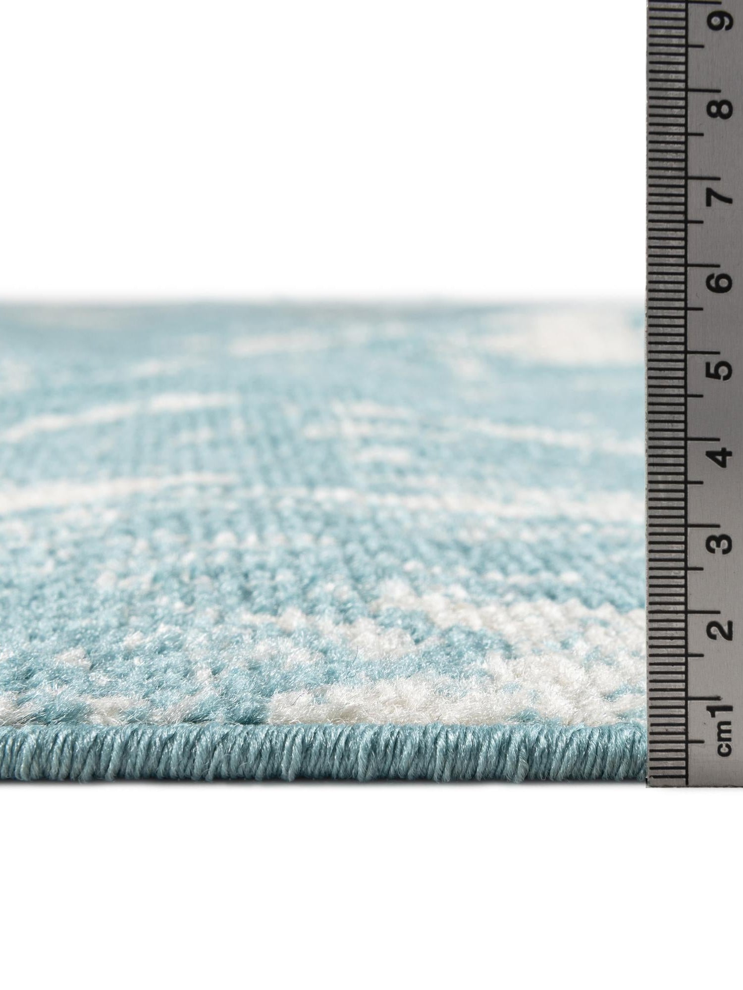Light Blue 3' 1 x 3' 1 Lennon Round Area Rug 100% Polypropylene Vintage Distressed Look Modern Contemporary Carpet for Home Decor for Sale at Rug Engine