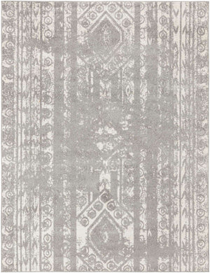 Gray and Ivory 7' 10 x 10' Lennon Rectangle Area Rug 100% Polypropylene Vintage Distressed Look Modern Contemporary Carpet for Home Decor for Sale at Rug Engine