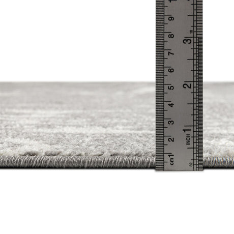 Gray and Ivory 5' 3 x 8' Lennon Rectangle Area Rug 100% Polypropylene Vintage Distressed Look Modern Contemporary Carpet for Home Decor for Sale at Rug Engine